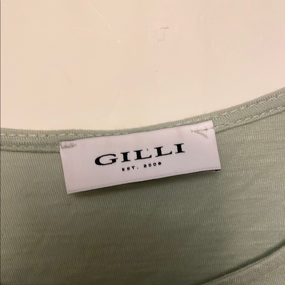 Gilli Green Ruffled Relaxed Tee - Picture 3 of 5